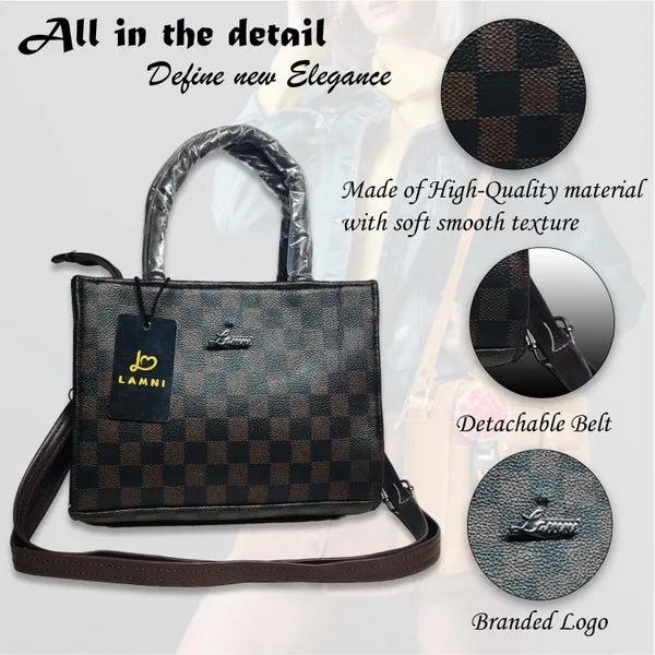 Lv Faux vagan leather sling bags for casual and party