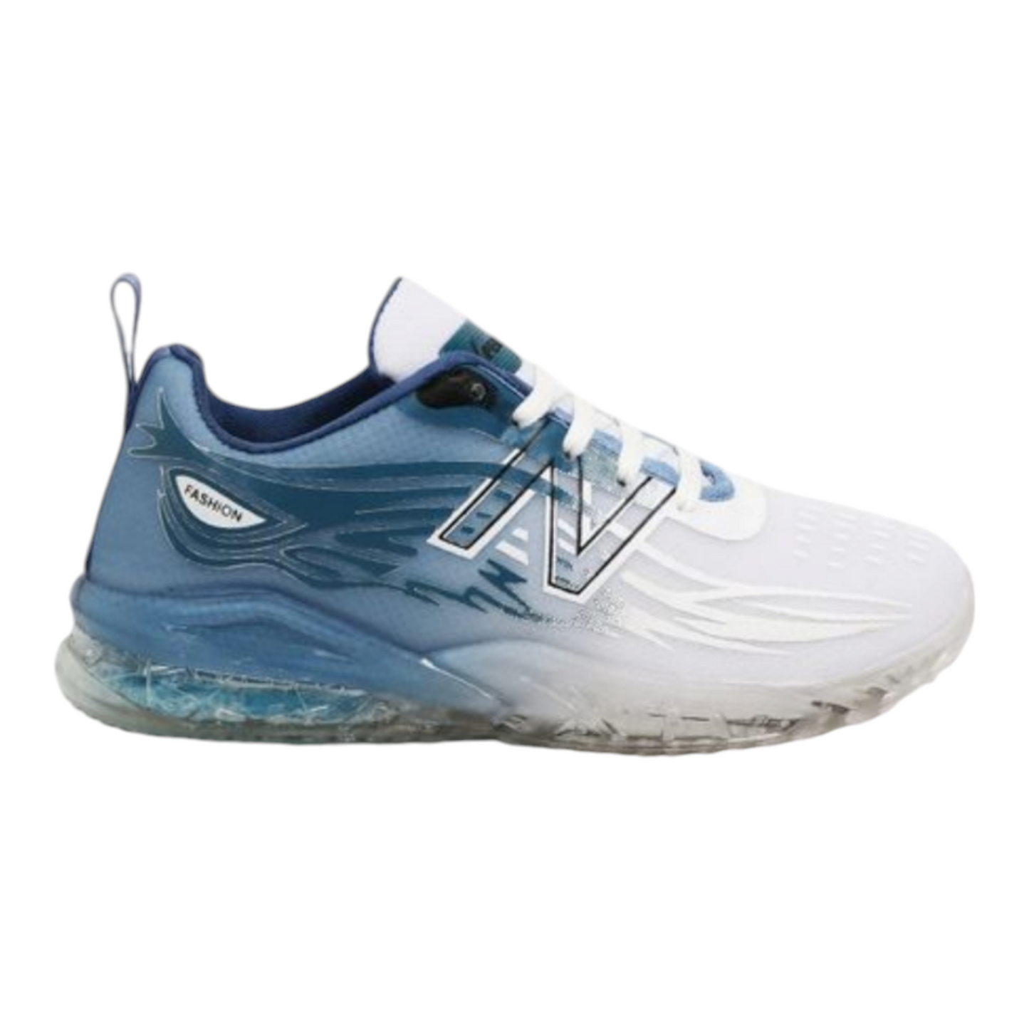 Mens sports come casual shoes Xpert funk 2 white with teal blue